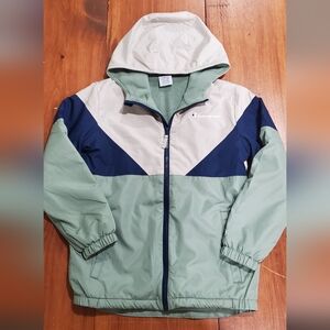 Champion Navy and Sage Windbreaker